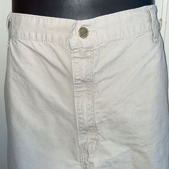 Carhartt light khaki flat front cotton shorts - Picture 2 of 7
